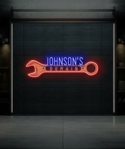 Custom Neon Sign Garage Gift for Men