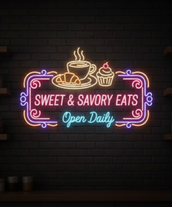 Alternative view of Fish Open Neon Sign Led Shop Decor Neon Sign