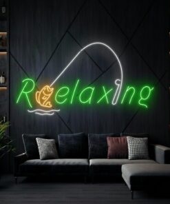 Alternative view of Relaxing Neon Led Sign Fishing Fish Club Neon Sign