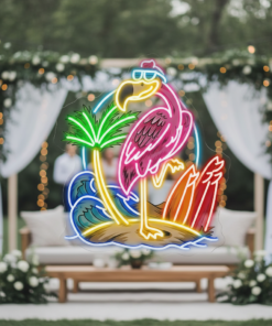 Flamingo Neon Sign Hello Summer Led Neon Sign
