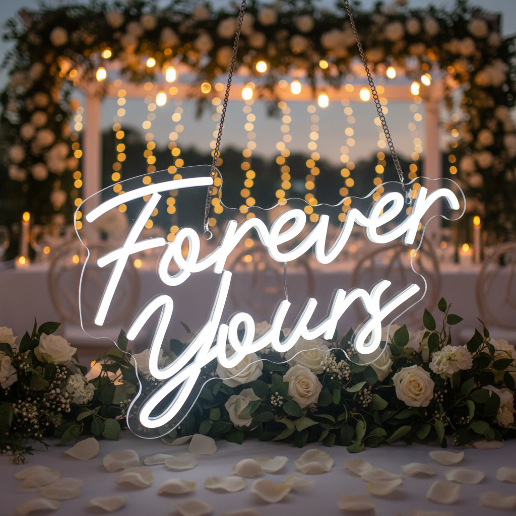 Forever Yours Bridal Shower Wedding Neon Sign - Image 4