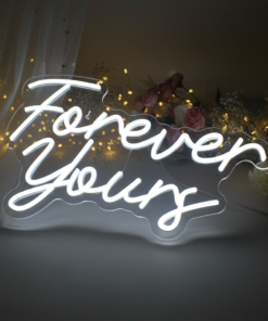 Alternative view of Forever Yours Bridal Shower Wedding Neon Sign