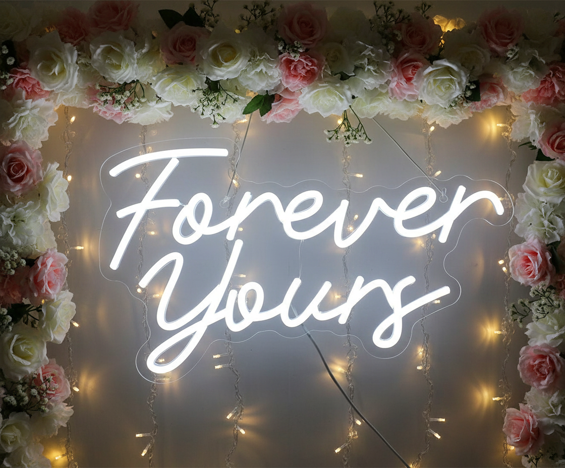 Forever Yours Bridal Shower Wedding Neon Sign - Image 3