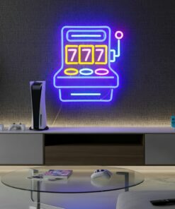 Games Console Blues Neon Sign for Gaming Room Decor