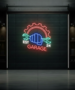 Alternative view of Garage Neon Sign Personalized Garage Sign for Men
