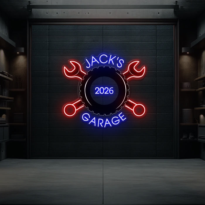 Garage Neon Sign for Men Garage Decor Sign Light - Image 3