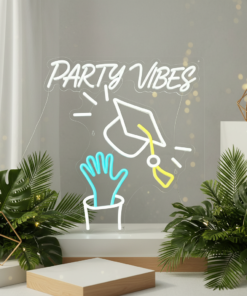 Alternative view of 2025 Graduation Cap Neon Sign