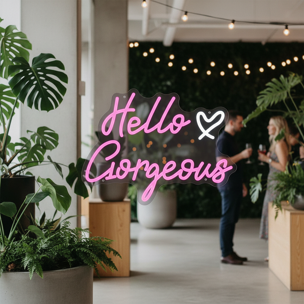 Hello Gorgeous Neon Sign for Home&Shop&Party Decor - Image 2