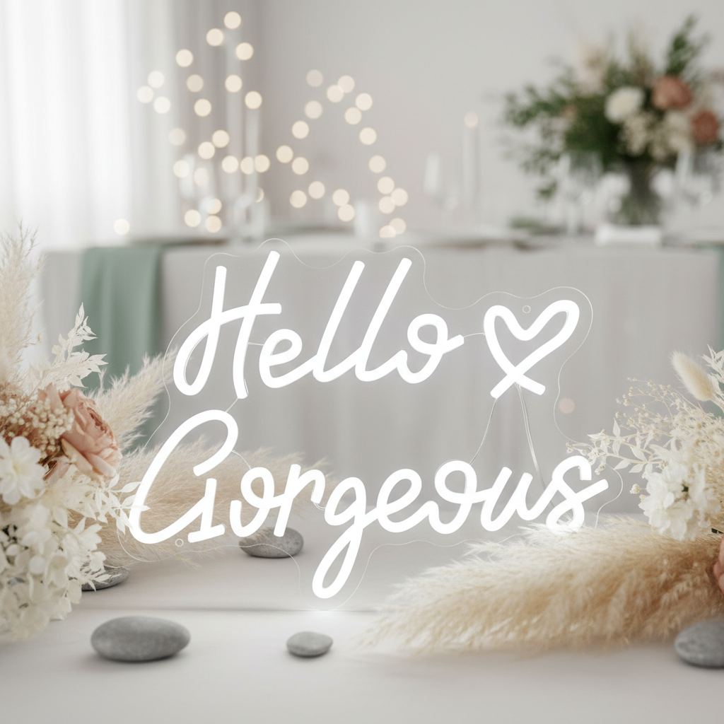 Hello Gorgeous Neon Sign for Home&Shop&Party Decor - Image 4