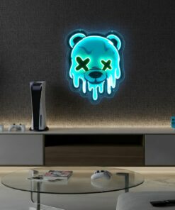 Alternative view of Ice Bear Head Led Neon Sign Home Decor Sign