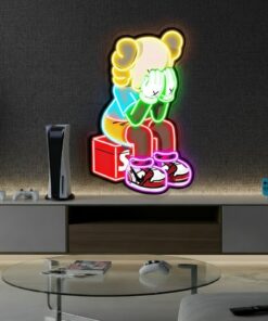 Kaws Anime Neon Sign Wall Art Decor Sign Game Room Sign
