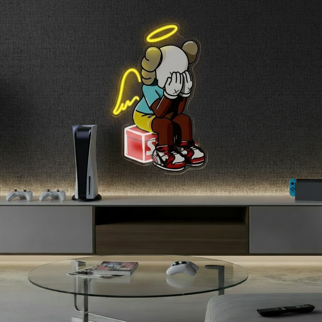 Kaws Neon Sign Bear LED Neon Sign for Wall Decor