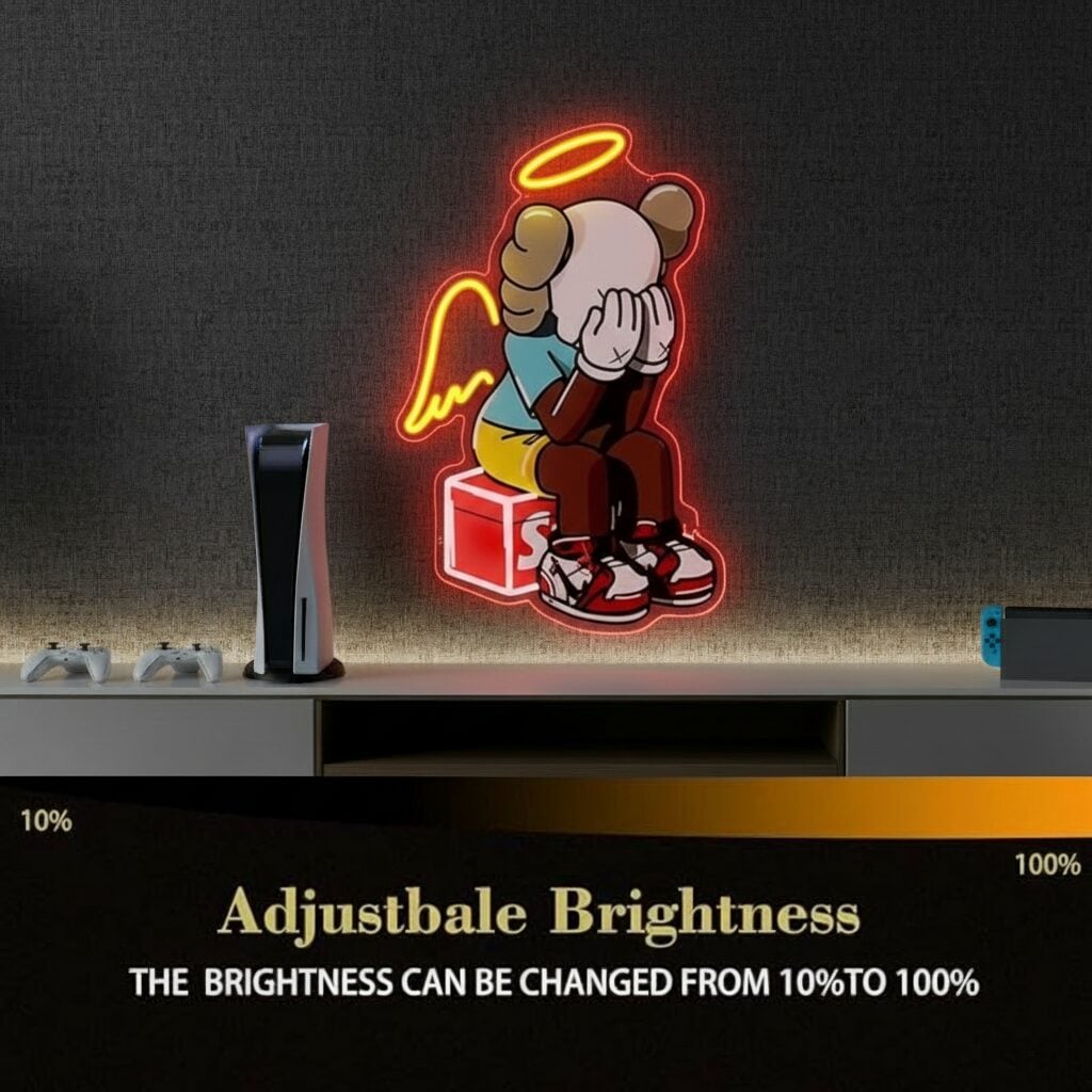 Kaws Neon Sign Bear LED Neon Sign for Wall Decor - Image 2