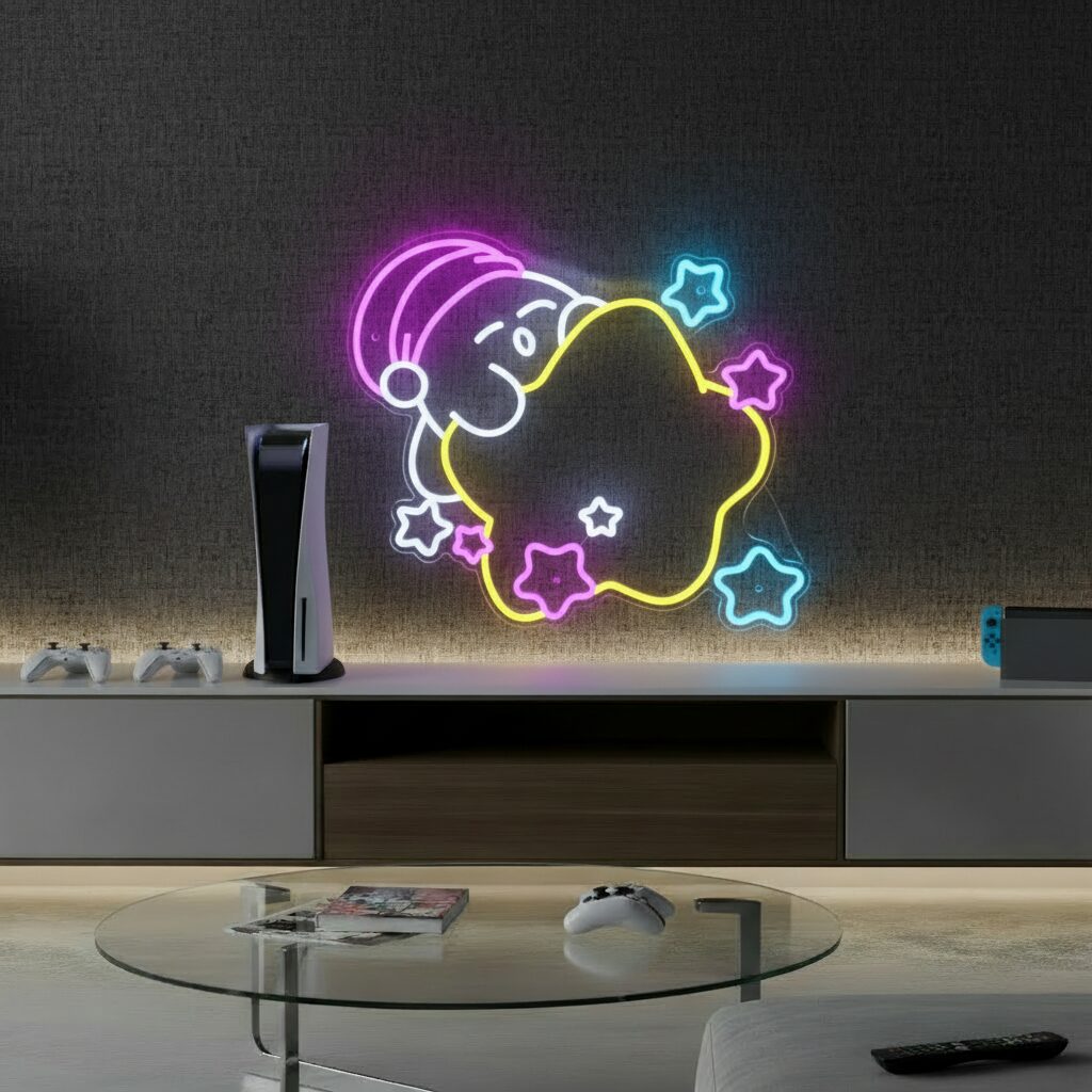 Kirby Neon Sign Anime Led Neon Sign - Image 2