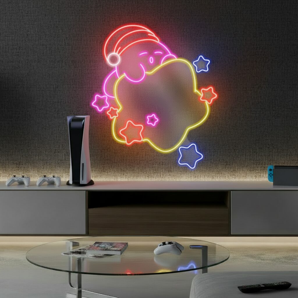 Kirby Neon Sign Anime Led Neon Sign - Image 4