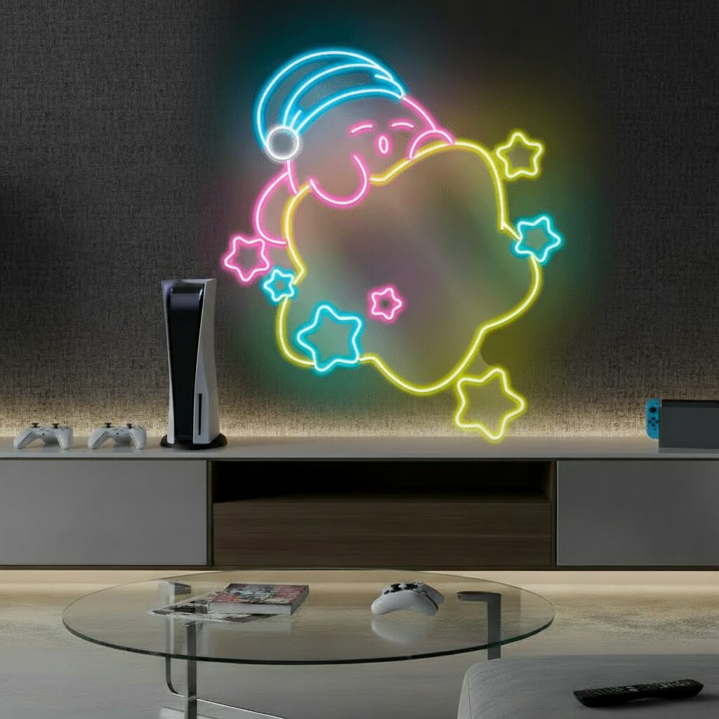 Kirby Neon Sign Anime Led Neon Sign - Image 3