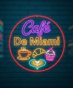 "Miami Beach Bar" LED Neon Sign