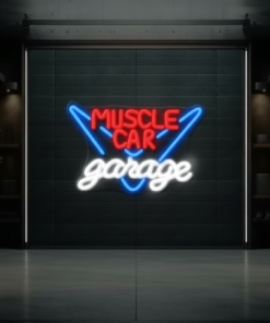 Muscle Car Garage Led Neon Sign Man Cave Room Decor