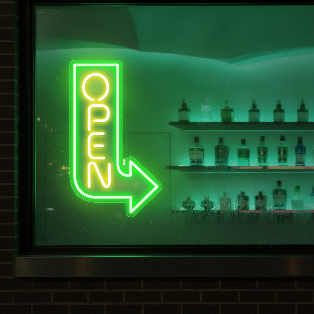 Open Arrow Neon Sign Led Business Open Sign - Image 3