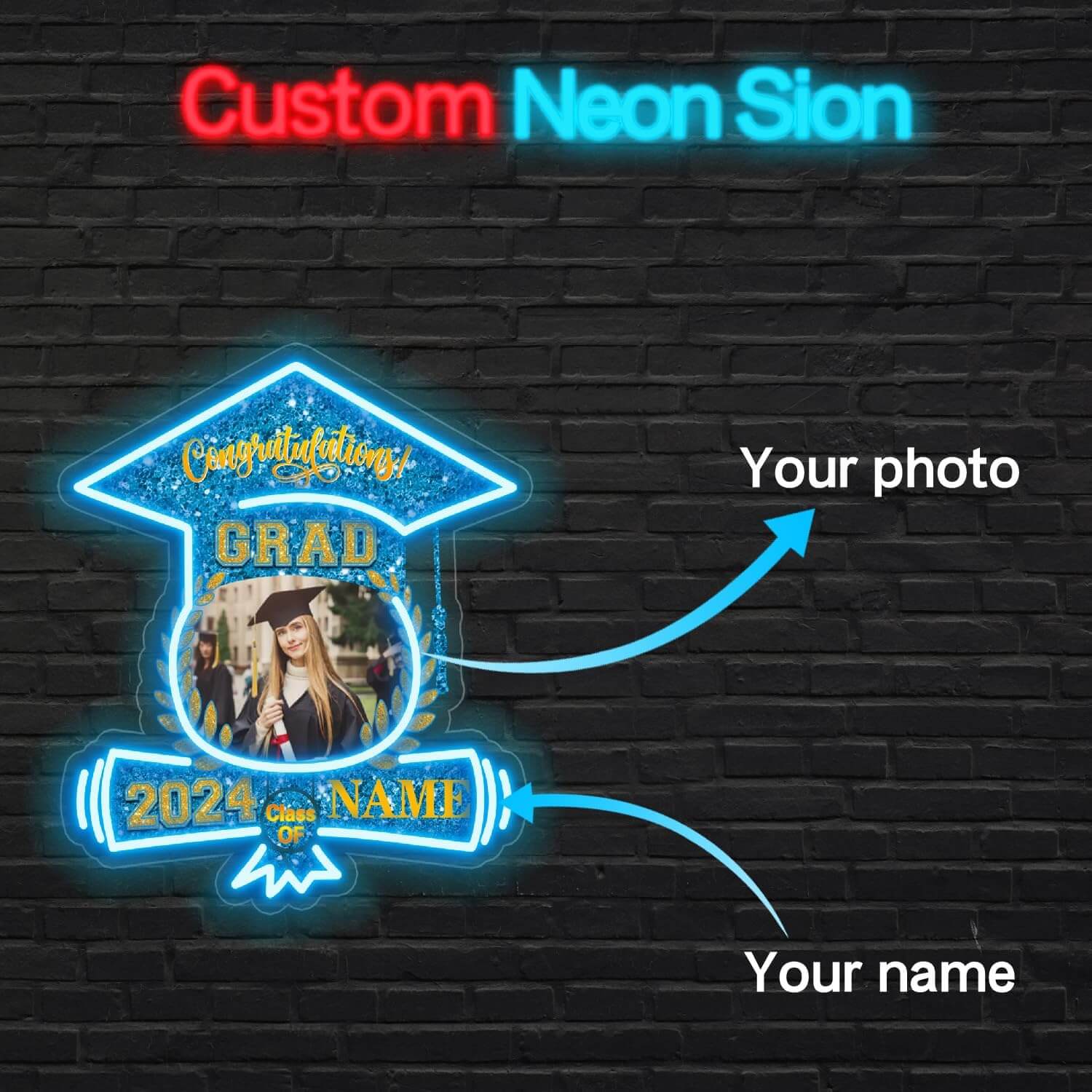 Personalized 2025 Graduation Gift Neon Signs - Image 8