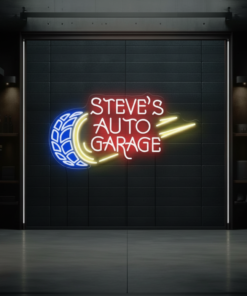 Personalized Garage Name Neon Sign Led Garage Neon Sign