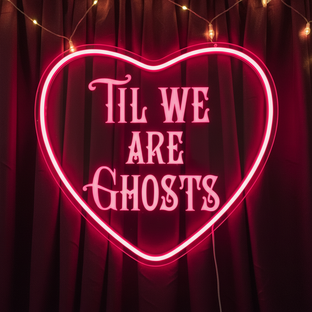 Til We Are Ghosts Neon Sign for Wedding&Home Decor - Image 4