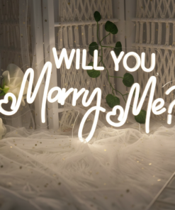 Alternative view of Will You Marry Me Neon Sign