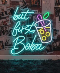 Alternative view of Bubble Tea with Cup Neon Sign
