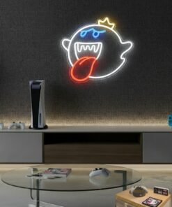 Alternative view of The Ghost Face Cartoon LED Neon Sign Boy Gaming Room Sign