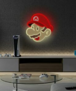 Mario Neon Sign Cartoon Neon Sign Wall Decor Art