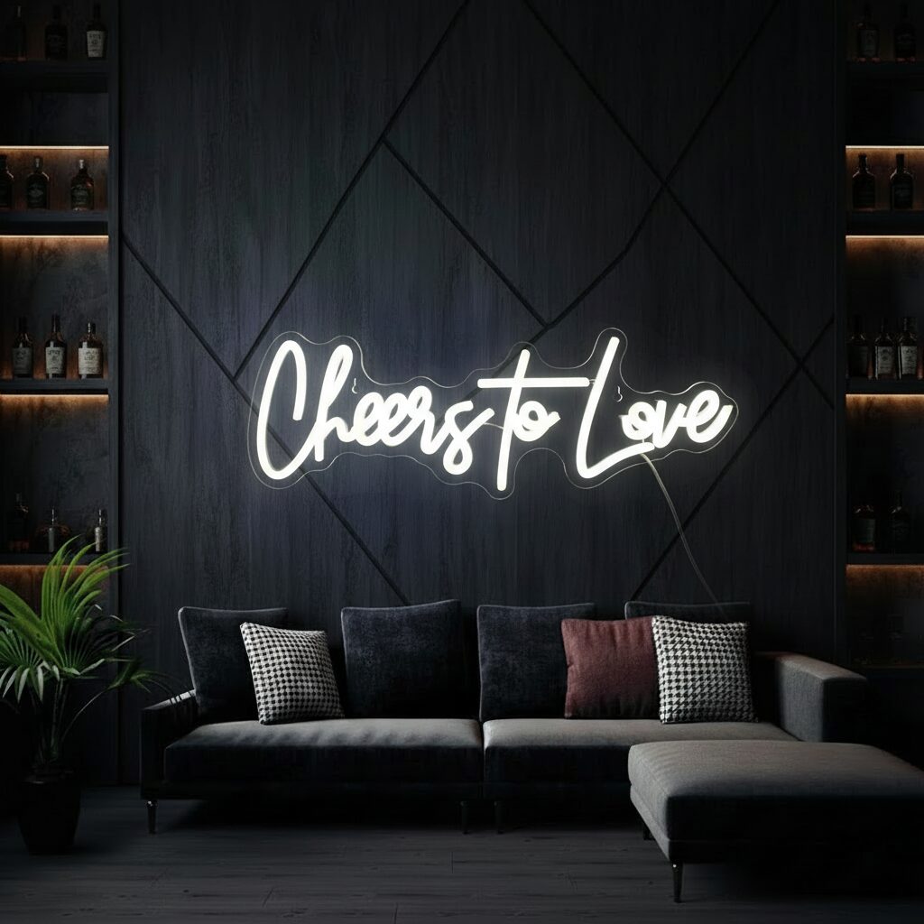 Cheers to Love Neon Sign - Image 2