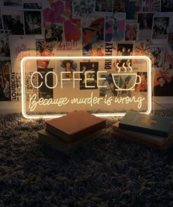Coffee Bar Hanging Wall Art Neon Sign