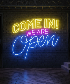 Come in We're Open Neon Sign Shop Neon Sign