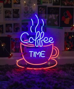 Alternative view of Coffee Time Led Neon Sign Shop Decor Sign
