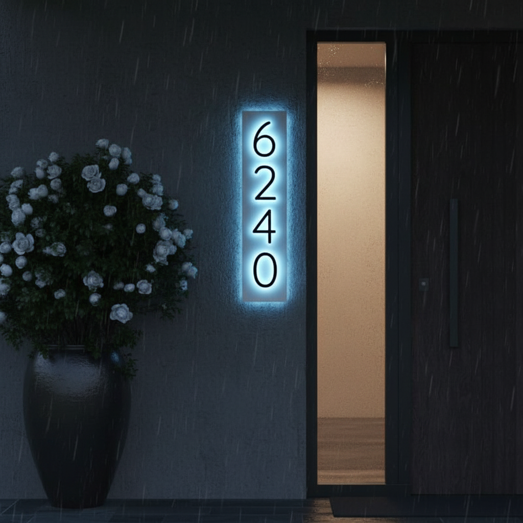 Personalized House Number Plaque Custom Address Plaque - Image 2