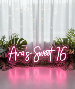 Custom Name Sweet 16 Neon Sign Birthday Party Neon Sign