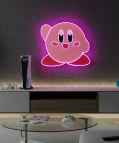 Kirby Cartoon Led Neon Sign Kids Room Wall Decor Sign