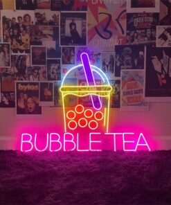 Bubble Tea Neon Sign for Wall Decor