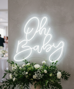 Oh Baby Neon Sign for Party Decoration