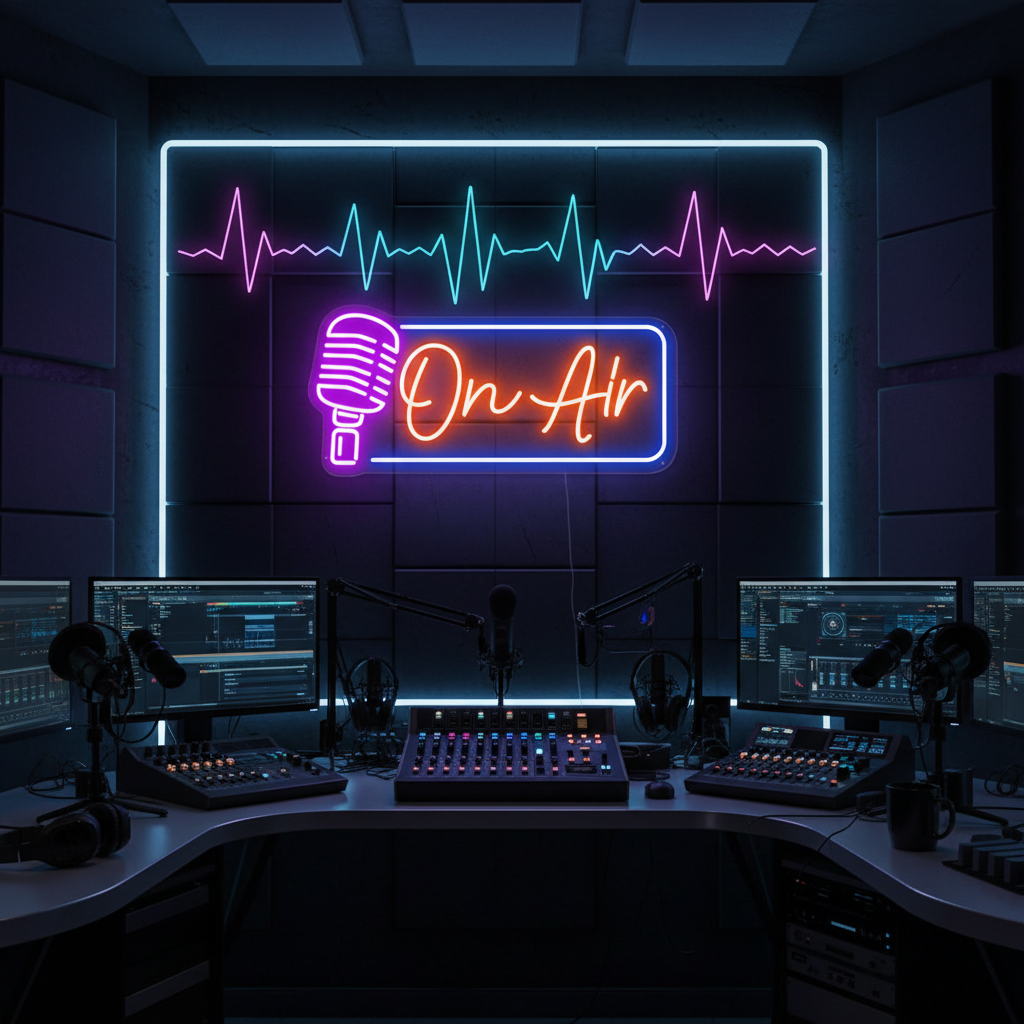 On Air Neon Sign Light Game Room Studio Neon Decor - Image 5