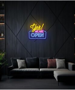 Alternative view of Yes Open Neon Sign Shop&Bar Open Led Sign