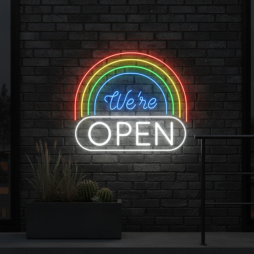 We Are Open LED Neon Sign Shop Decor Neon Sign - Image 2