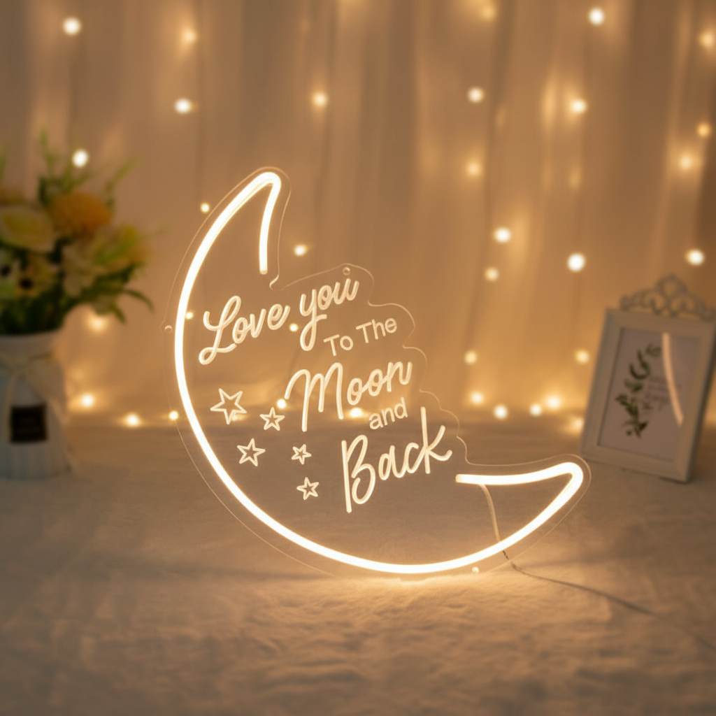 To The Moon and Back Neon Sign - Image 6