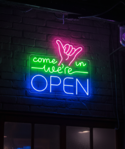 Come in We're Open Sign Bar Led Light Sign