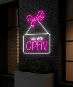 We Are Open Neon Sign Business Led Sign