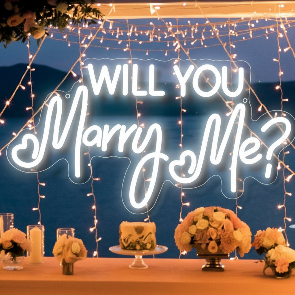 Will You Marry Me Neon Sign - Image 3